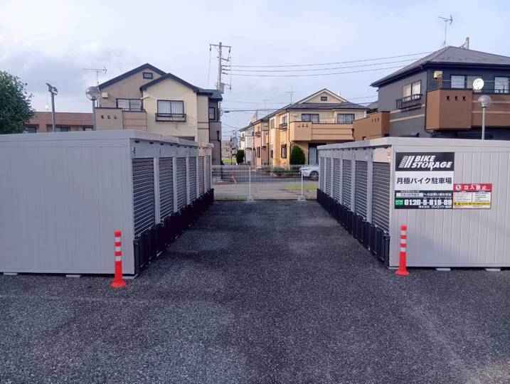 バイクストレージ花見川区作新台外観1