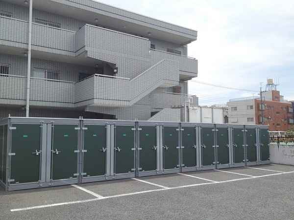 スペースプラスバイクコンテナ久が原外観1